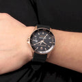 Maserati SFIDA Automatic Black Dial Black Rubber Strap Watch For Men - R8821140001
