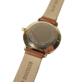 Michael Kors Portia Quartz White Dial Brown Leather Strap Watch For Women - MK2734