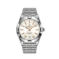 Breitling Chronomat 32 Diamonds White Dial Silver Steel Strap Watch for Women - A77310101A3A1