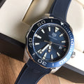 Tag Heuer Aquaracer Blue Dial Blue Rubber Strap Watch for Men - WAY111C.FT6155
