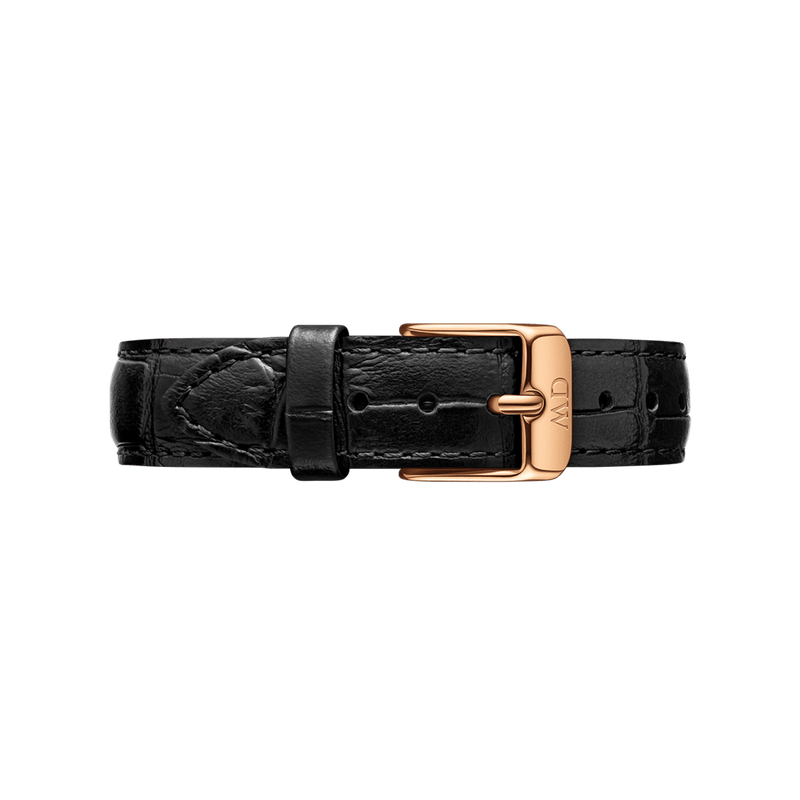 Daniel Wellington Classic Petite Reading Black Dial Black Leather Strap Watch For Women - DW00100223