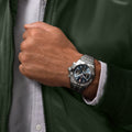 Breitling Chronomat B01 42mm Blue Dial Silver Steel Strap Watch for Men - AB0134101C1A1