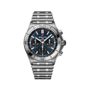 Breitling Chronomat B01 42mm Blue Dial Silver Steel Strap Watch for Men - AB0134101C1A1