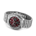 Breitling Chronomat B01 42 Six Nations Wales Red Dial Silver Steel Strap Watch for Men - AB0134A61K1A1
