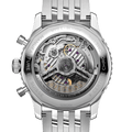 Breitling Navitimer B01 Chronograph 43 Black Dial Silver Steel Strap Watch for Men - AB0138211B1A1