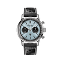 Breitling Top Time B01 Triumph Blue Dial Black Leather Strap Watch for Men - AB01764A1C1X1