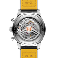 Breitling Top Time B01 Deus Black Dial Black Leather Strap Watch for Men - AB01765A1B1X1