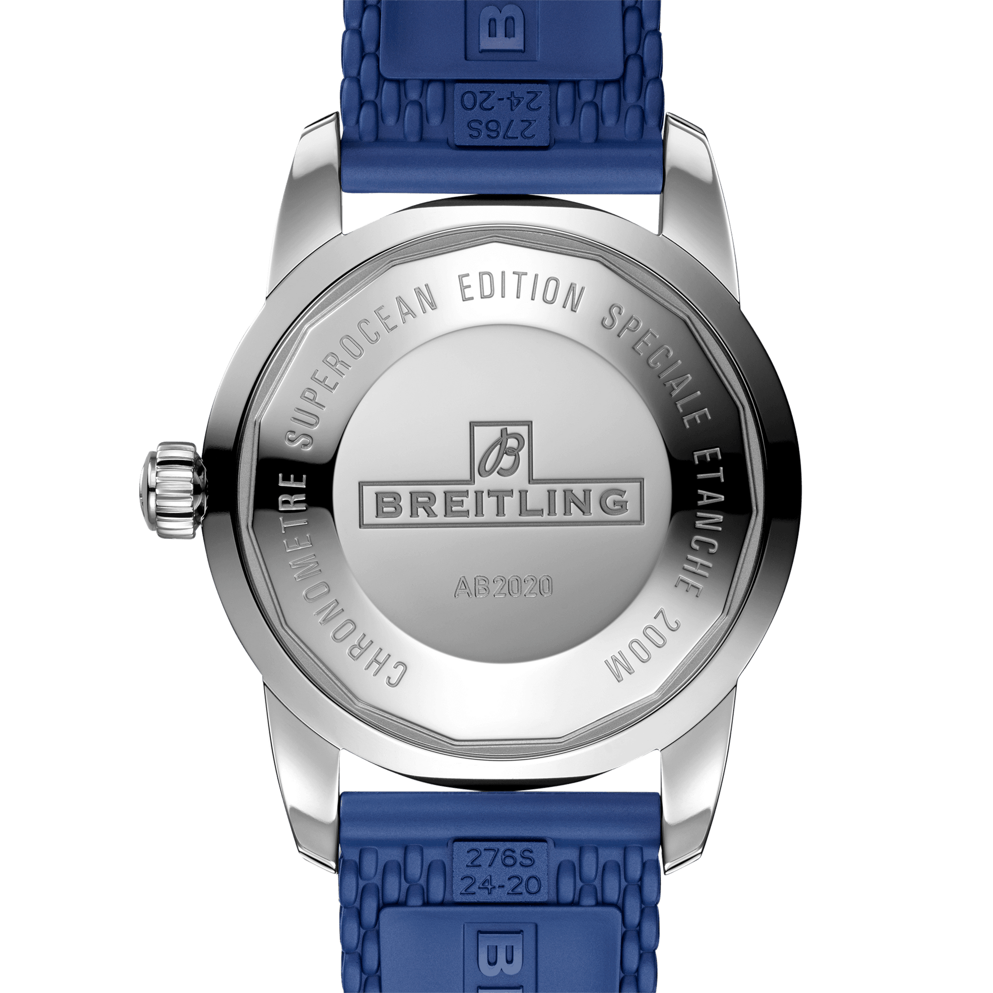Breitling Superocean Heritage B20 Automatic 46 Blue Dial Blue Mesh Bracelet Watch for Men - AB2020161C1S1