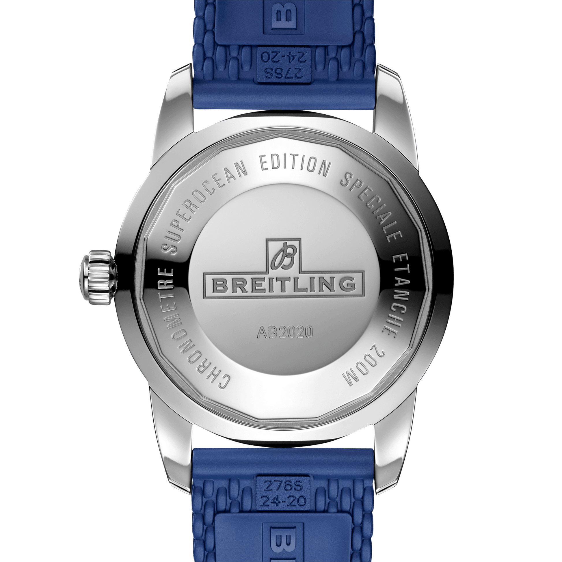 Breitling Superocean Heritage B20 Automatic 46 Blue Dial Blue Mesh Bracelet Watch for Men - AB2020161C1S1