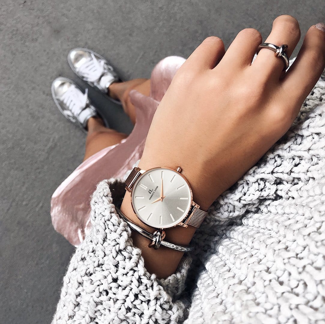 Hugo Boss Allusion Rose Gold Dial Rose Gold Steel Strap Watch For Women - 1502418