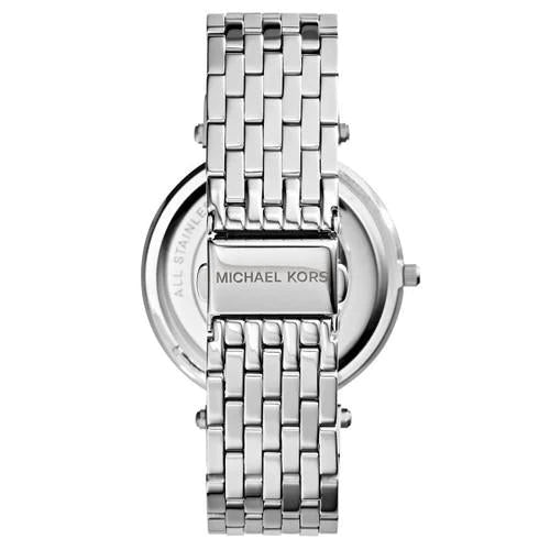 Michael Kors Darci Crystal Pink Dial Silver Stainless Steel Strap Watch for Women - MK3352