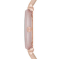 Emporio Armani Gianni T-Bar Quartz Rose Gold Dial Pink Leather Strap Watch For Women - AR11001