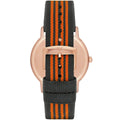 Emporio Armani Kappa Quartz Grey Dial Two Tone Nylon Strap Watch For Men - AR11014