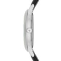 Emporio Armani Lambda Classic Quartz Black Dial Black Leather Strap Watch For Men - AR11020