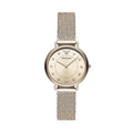 Emporio Armani Kappa Pink Dial Pink Mesh Bracelet Watch For Women - AR11129