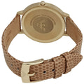 Emporio Armani Kappa Quartz Mother of Pearl Taupe Dial Brown Leather Strap Watch For Men - AR11151