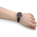 Emporio Armani Gianni T-Bar Quartz Blue Dial Blue Leather Strap Watch for Women - AR11424