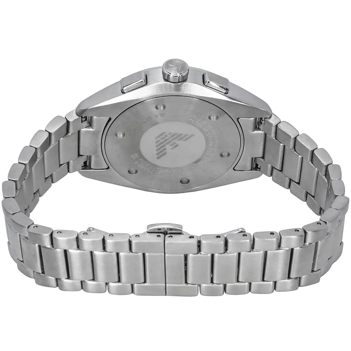 Emporio Armani Claudio Chronograph Blue Dial Silver Steel Strap Watch For Men - AR11541