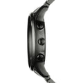 Emporio Armani Ceramica Chronograph Black Dial Black Steel Strap Watch For Men - AR1451