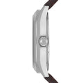 Emporio Armani Dress Quartz White Dial Brown Leather Strap Watch For Men - AR1999