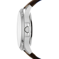 Armani Exchange Hampton Chronograph White Dial Brown Leather Strap Watch For Men - AX2187