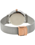 Armani Exchange Lola Analog White Dial Silver Mesh Strap Watch For Women - AX5537