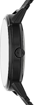 Armani Exchange Cayde Chronograph Black Dial Black Mesh Strap Watch For Men - AX2716