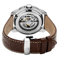 Bulova Classic Skeleton Automatic Brown Dial Brown Leather Strap Watch for Men - 96A120