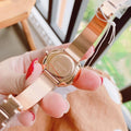 Calvin Klein Seduce White Dial Two Tone Steel Strap Watch for Women - K4E2N616
