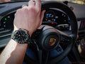 Tag Heuer Carrera x Porsche Automatic Chronograph Black Dial Black Nylon Strap Watch for Men - CBN2A1H.FC6512