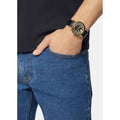 Versace Code Quartz Black Dial Black Leather Strap Watch For Men - VEPO00320