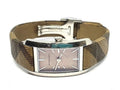 Burberry The Pioneer Grey Dial Leather Strap Watch for Women - BU9504
