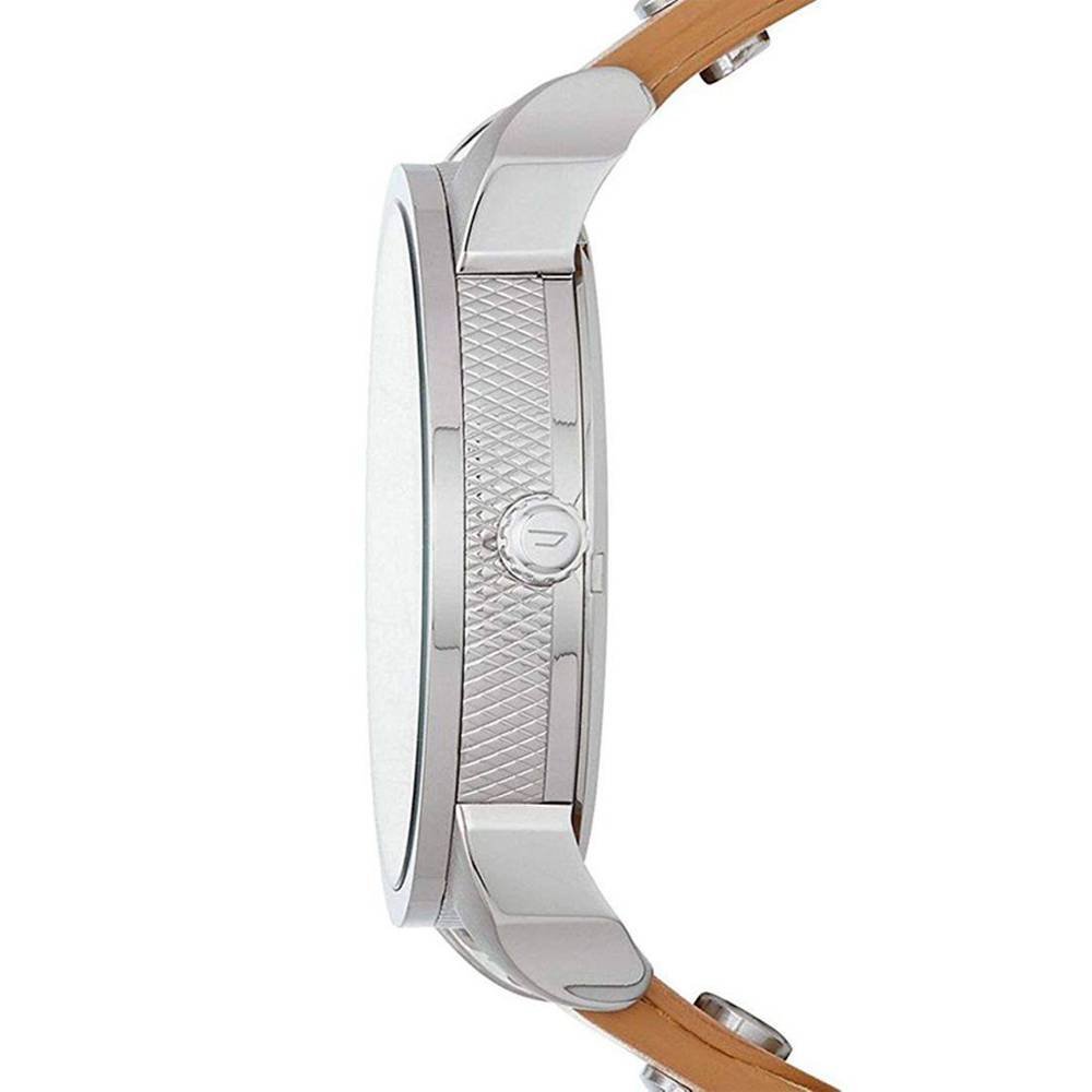 Diesel Mini Daddy Blue & Black Dial Brown Leather Strap Watch For Men - DZ7308