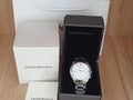 Emporio Armani Valente Chronograph Silver Dial Silver Steel Strap Watch For Men - AR11081