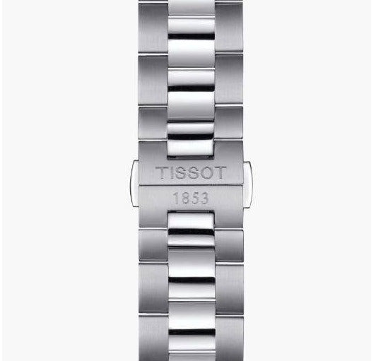 Tissot Gentleman Powermatic 80 Silicium Black Dial Silver Steel Strap Watch For Men - T127.407.11.051.00