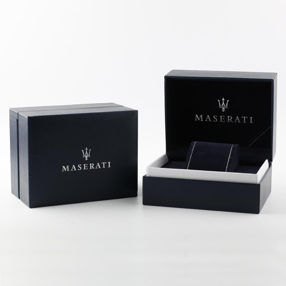 Maserati Traguardo Chronograph Green Dial Black Silicone Strap Watch For Men - R8871612043