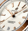 Breitling Chronomat Automatic 36 White Dial Two Tone Steel Strap Watch for Women - U10380101A1U1