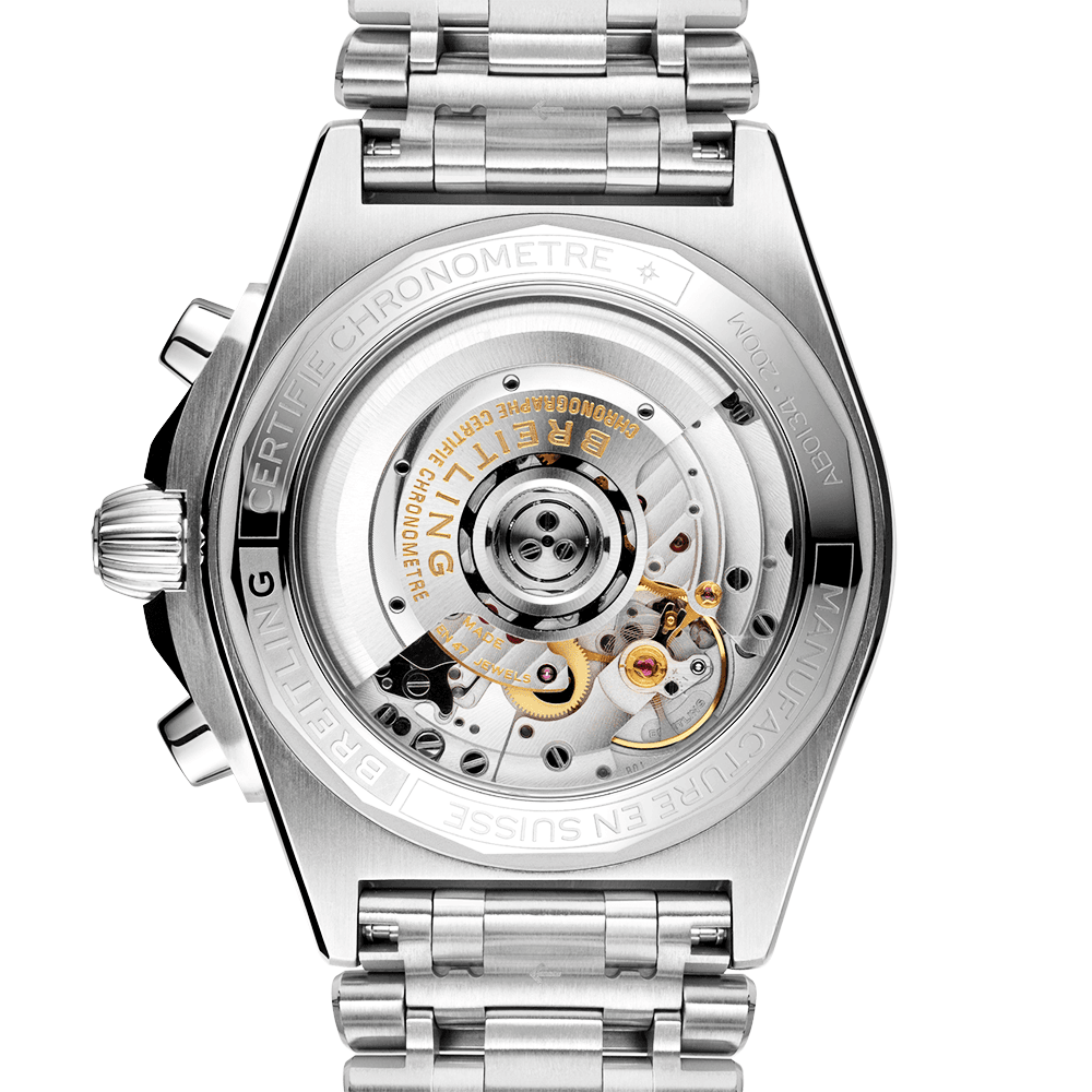 Breitling Chronomat 36 Mother of Pearl Dial Silver Steel Strap Watch for Women - A10380101A4A1