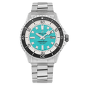 Breitling Superocean Automatic 44mm Turquoise Dial Silver Steel Strap Watch for Men - A17376211L2A1
