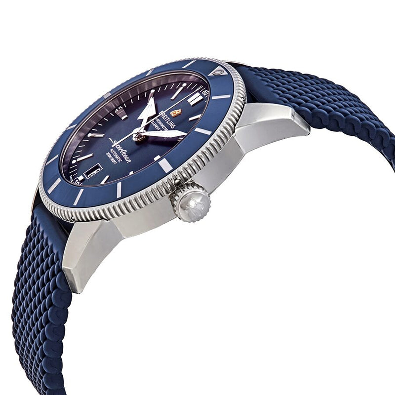 Breitling Superocean Heritage B20 Automatic 46 Blue Dial Blue Mesh Bracelet Watch for Men - AB2020161C1S1