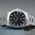 Tissot Gentleman Powermatic 80 Silicium Black Dial Silver Steel Strap Watch For Men - T127.407.11.051.00