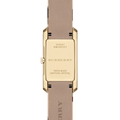 Burberry Pioneer Champagne Dial Haymarket Beige Leather Strap Watch for Women - BU9407