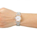 Burberry The City Silver Dial Two Tone Steel Strap Watch for Women - BU9205