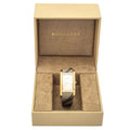 Burberry The Pioneer Rose Gold Dial Haymarket Brown Leather Strap Watch for Women - BU9408