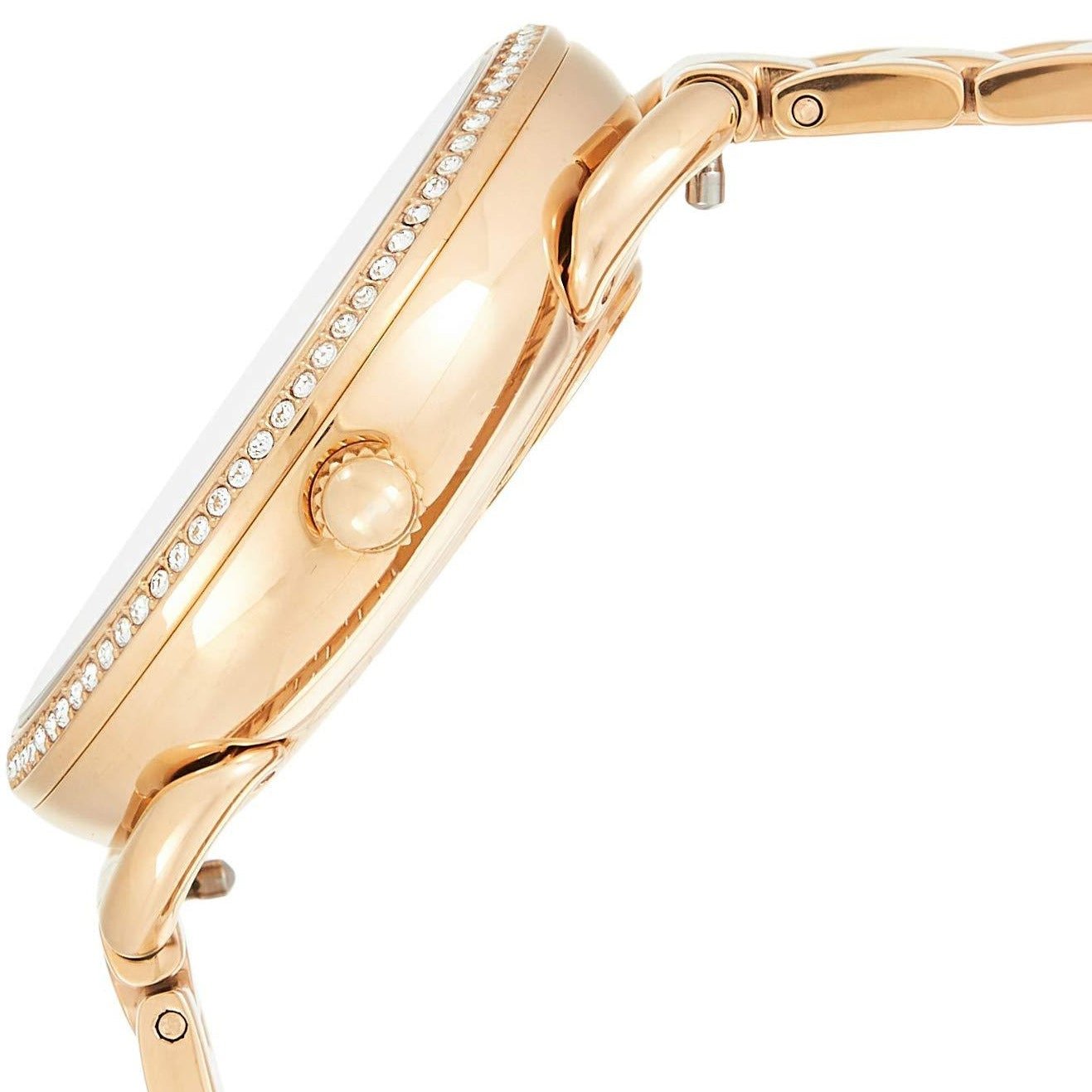 Fossil Tailor Rose Gold Dial Rose Gold Steel Strap Watch for Women - ES4264