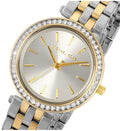 Michael Kors Darci Silver Dial Two Tone Steel Strap Watch for Women - MK3405