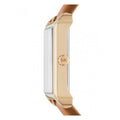 Michael Kors Lake White Dial Brown Leather Strap Watch For Women - MK2584
