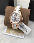 Michael Kors Bradshaw Silver Dial Two Tone Steel Strap Watch for Women - MK5907
