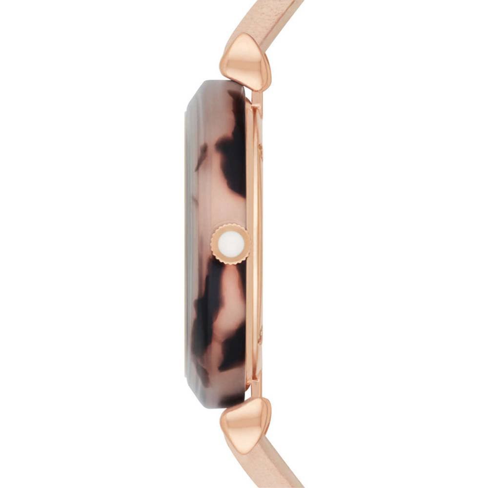 Emporio Armani Mother of Pearl Dial Beige Leather Strap Watch For Women - AR11004