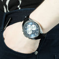 Hugo Boss Driver Blue Dial Black Leather Strap Watch for Men - 1512882
